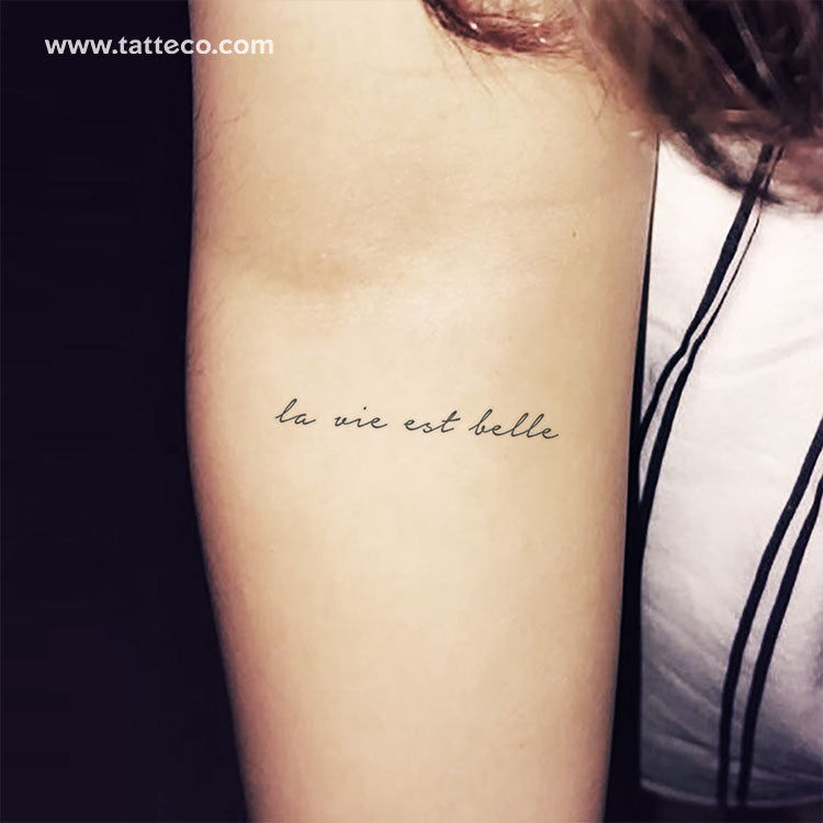 Tip 94+ about cursive french tattoos unmissable .vn